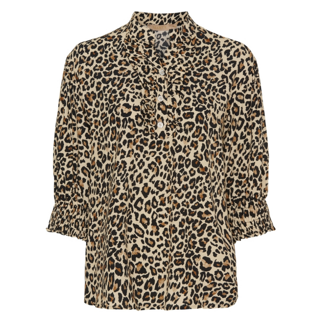 MARTA DU CHATEAU - BLUSE - UNNUR 6317 - BEIGE LEO