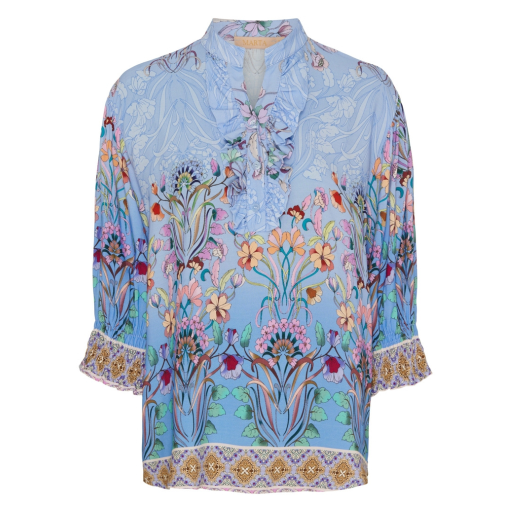 MARTA DU CHATEAU - BLUSE - UNNUR 6317 - 361 CELESTE