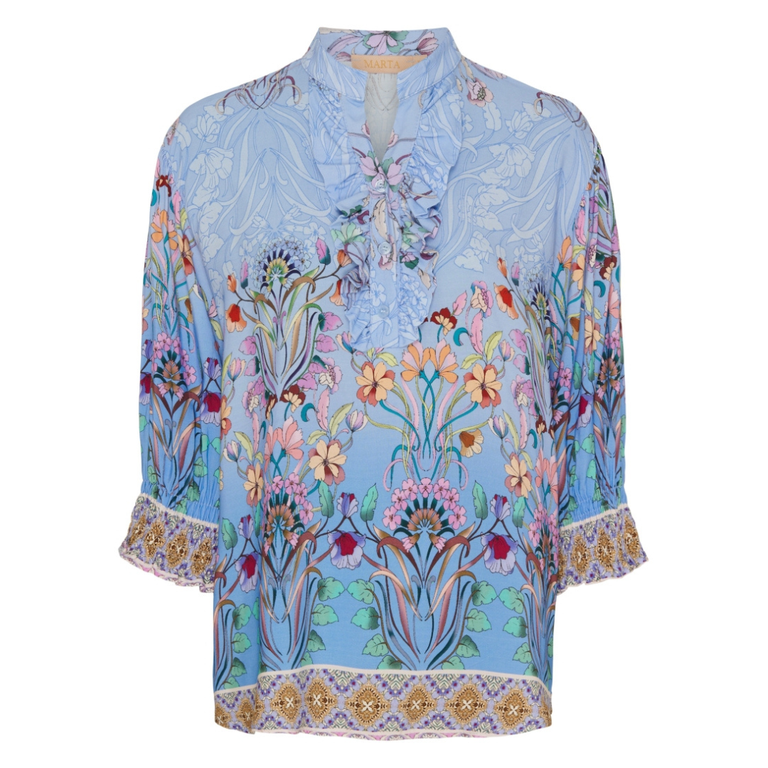 MARTA DU CHATEAU - BLUSE - UNNUR 6317 - 361 CELESTE
