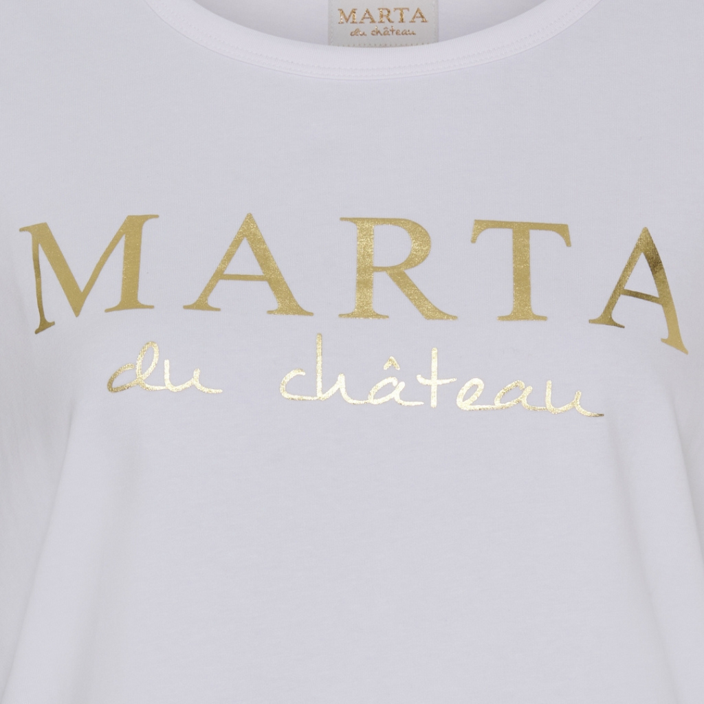 MARTA DU CHATEAU - T-SHIRT - JEANETTE MT-002 - HVID