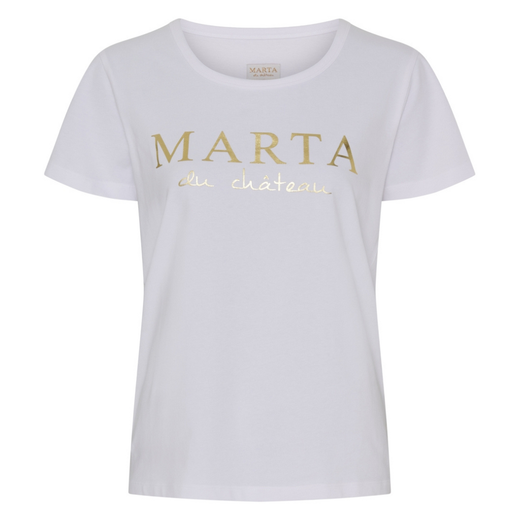 MARTA DU CHATEAU - T-SHIRT - JEANETTE MT-002 - HVID