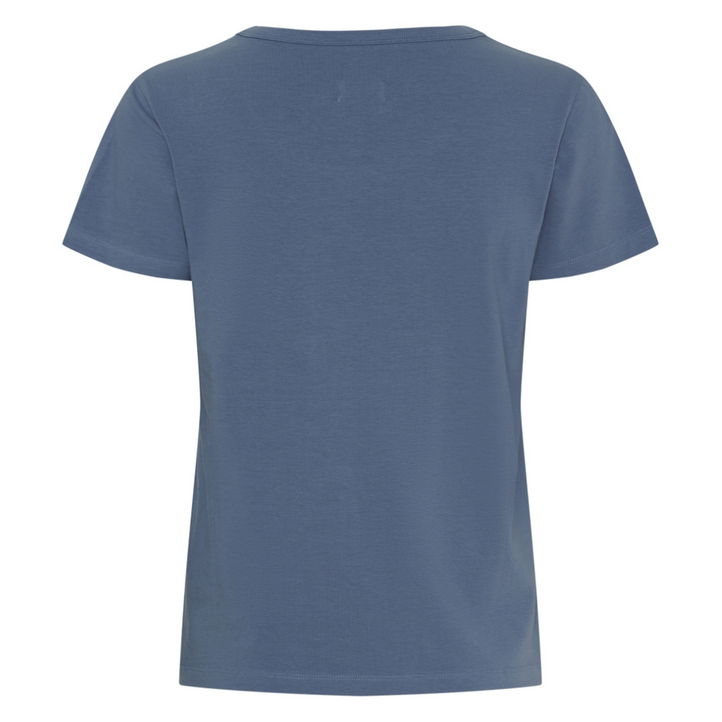 MARTA DU CHATEAU - T-SHIRT - JEANETTE MT-002 - DENIM BLUE