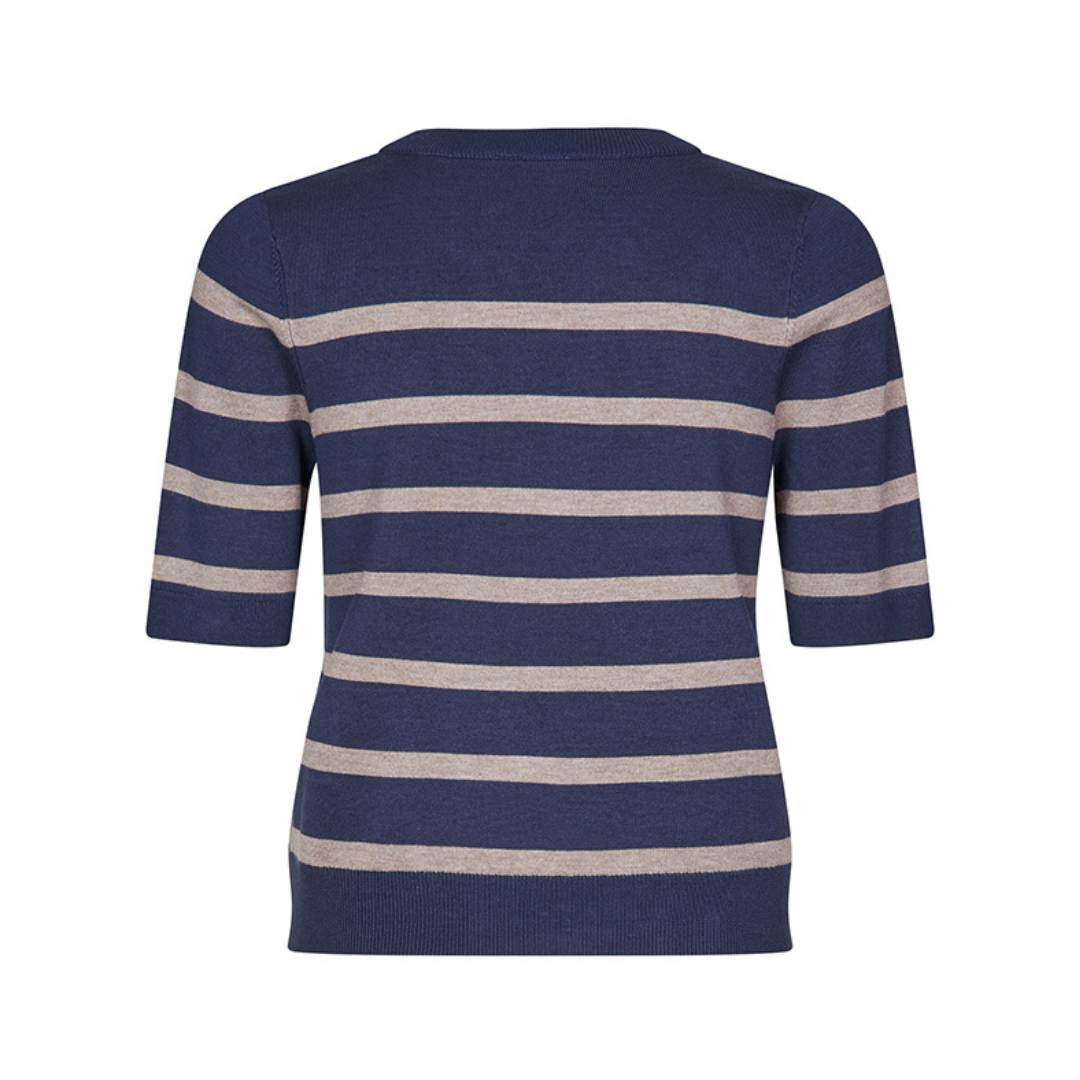 MBYM - BLUSE - CARLA 55819407 - BLUE ISLAND FOSSIL STRIPE