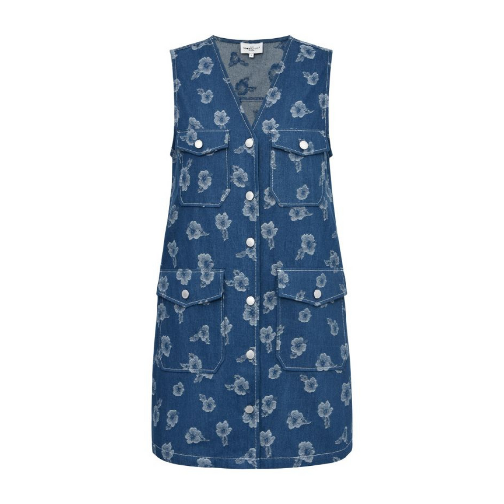 GLOBAL FUNK - KJOLE - CAILO 73428763 - BLUE DISTY FLOWER