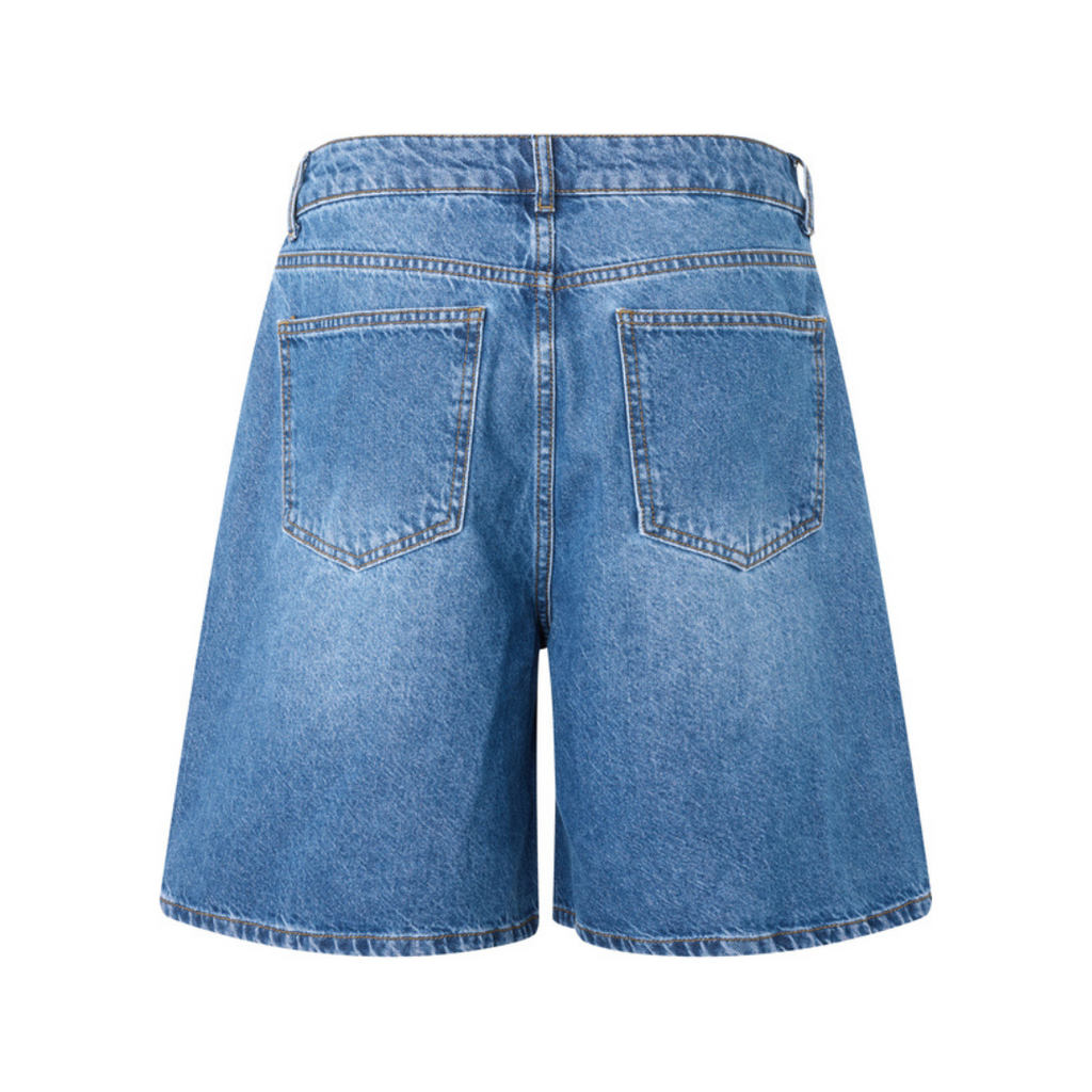 GLOBAL FUNK - SHORTS - TALINA 58439851 - VINTAGE BLUE WASH