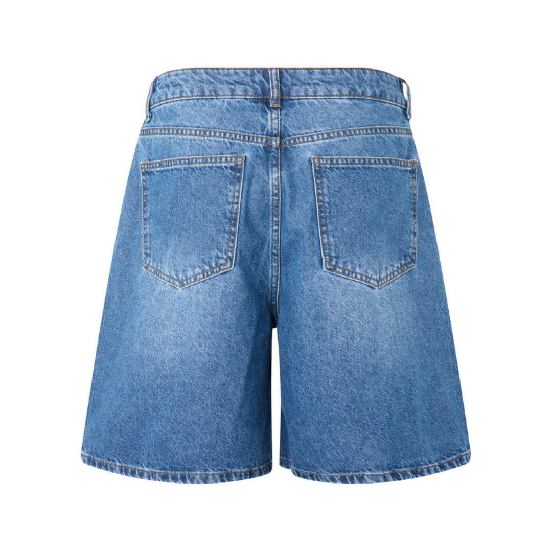 GLOBAL FUNK - SHORTS - TALINA 58439851 - VINTAGE BLUE WASH