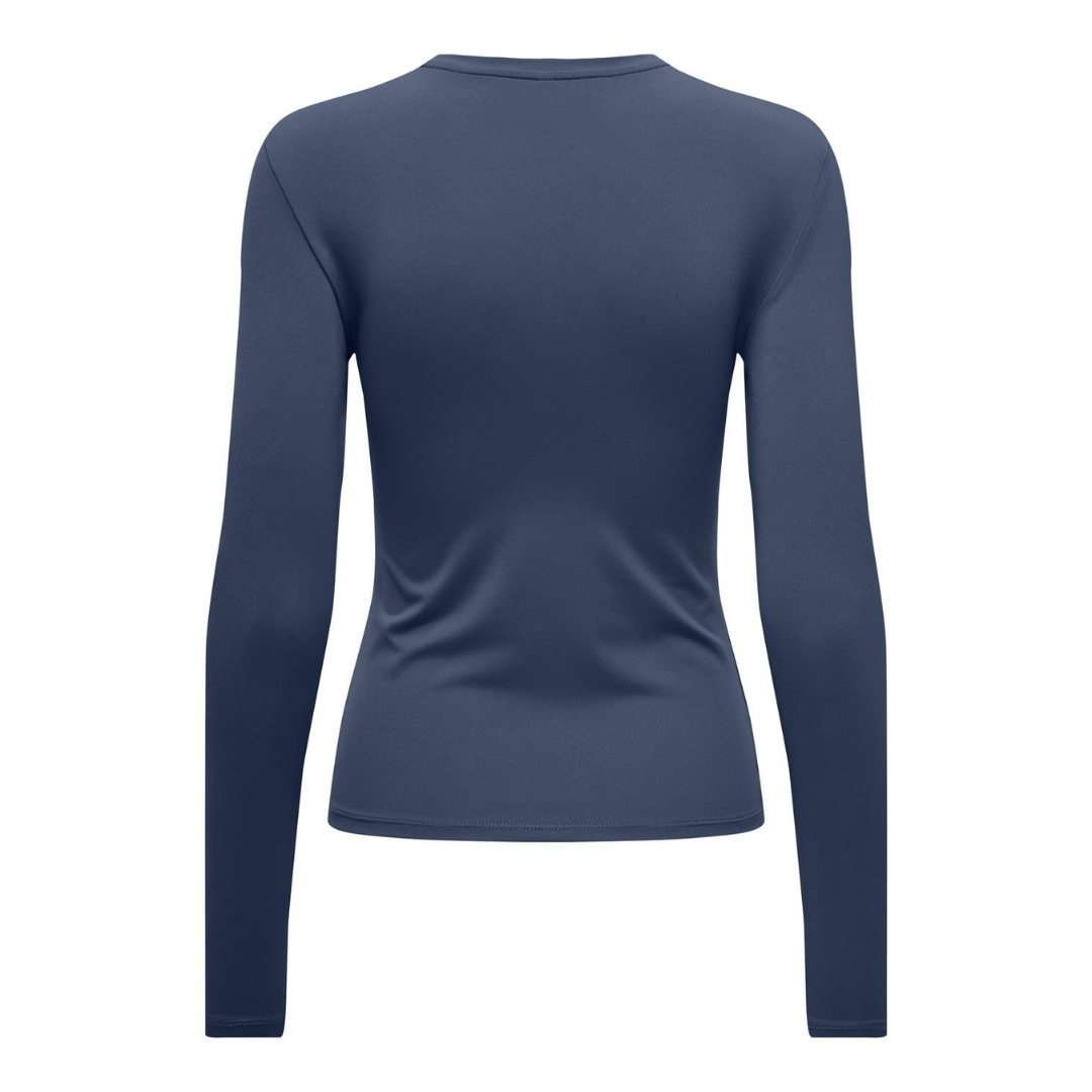 ONLY - LANGÆRMET T-SHIRT - EA 15331599 - VINTAGE INDIGO
