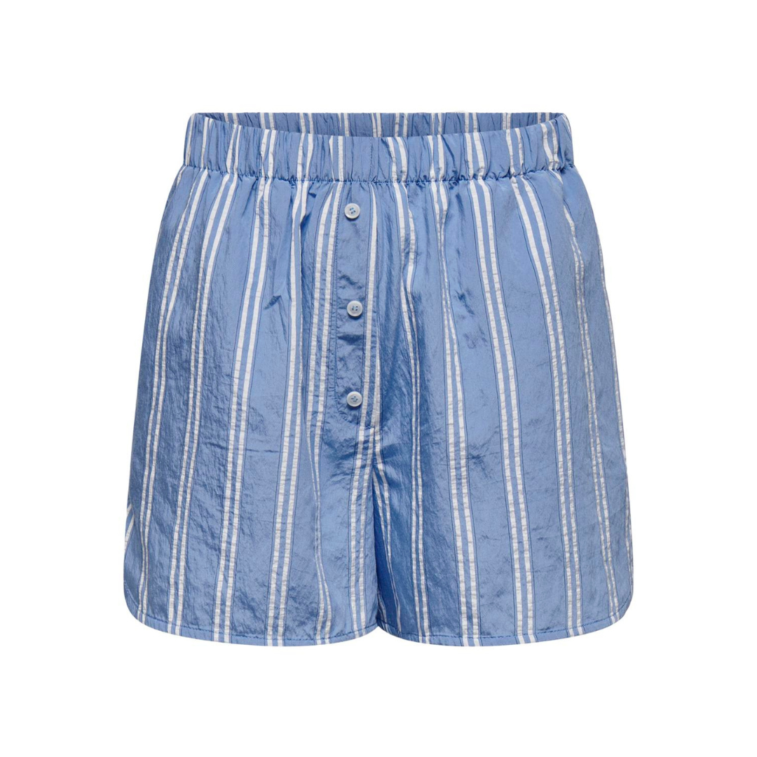 ONLY - SHORTS - ESTHER BUTTON 15343164 - MOONLIGHT BLUE/CLOUD DANCER