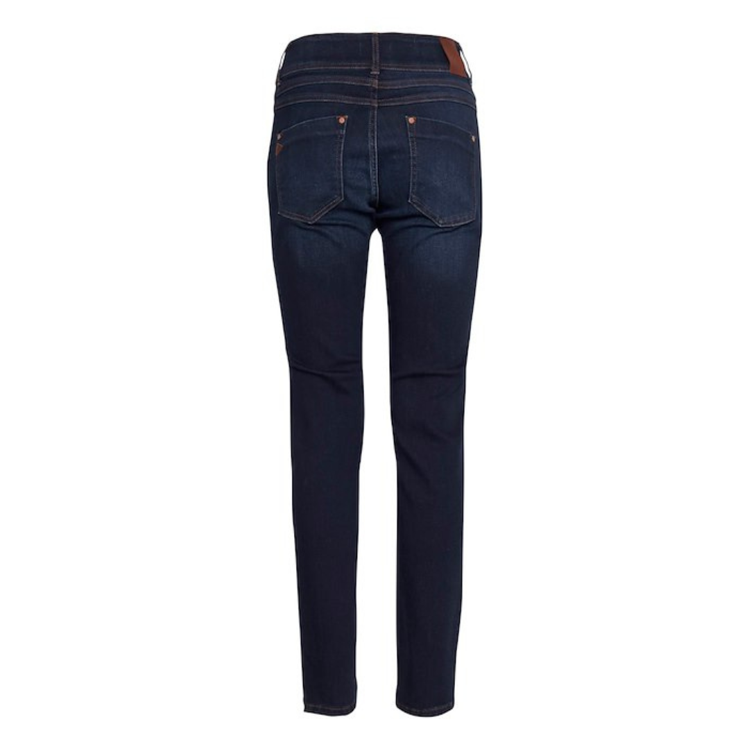 PULZ - JEANS - SUZY CURVED 50205549 - DARK BLUE DENIM
