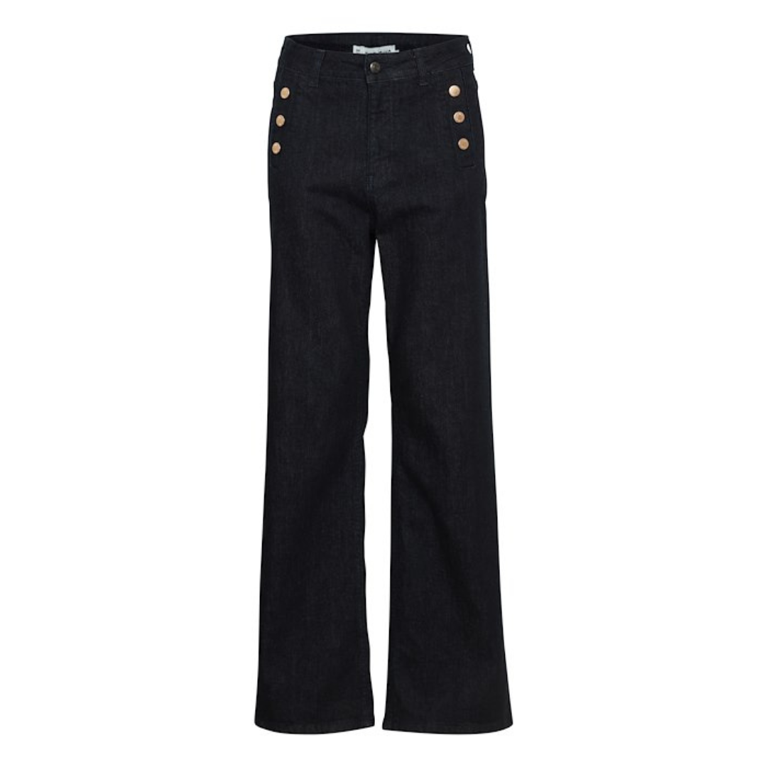 PULZ - JEANS - MAEVE 50208269 - DARK BLUE DENIM