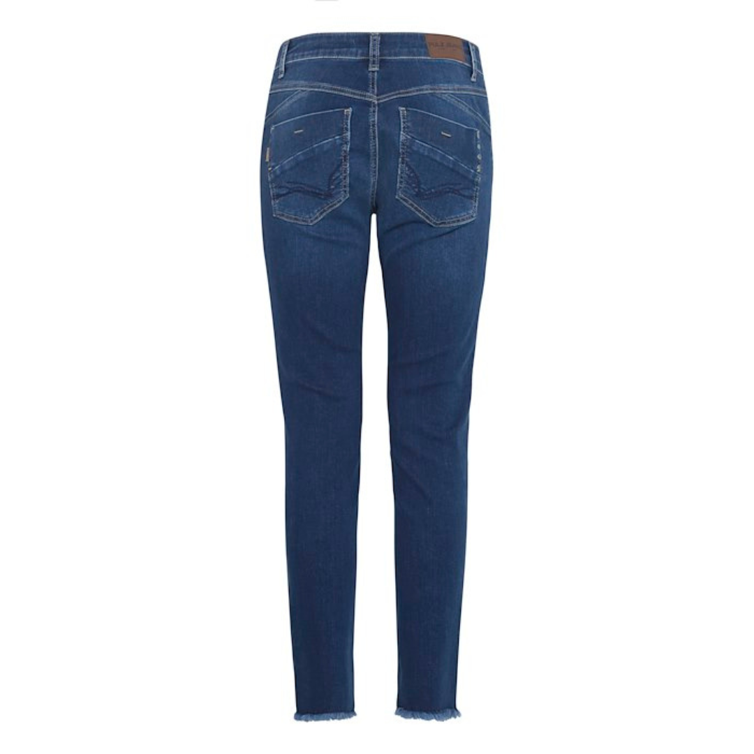 PULZ - JEANS - CARMEN ANKLE 50207280 - MEDIUM BLUE DENIM
