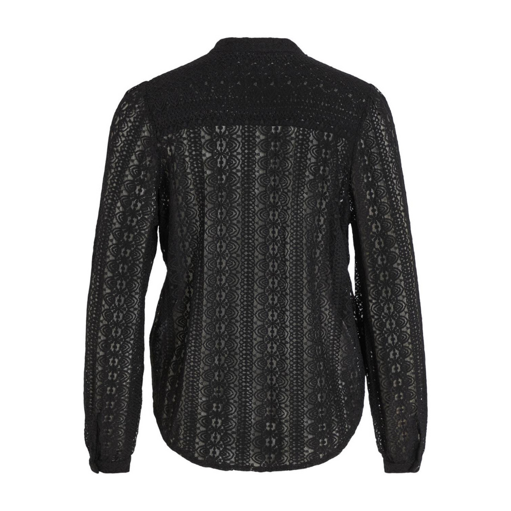 VILA - SKJORTE - CHIKKA LACE 14082977 - SORT