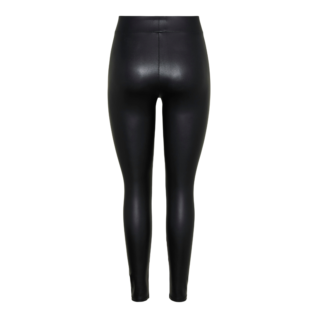 PIECES - LEGGINGS - NEW SHINY 17118562 - SORT