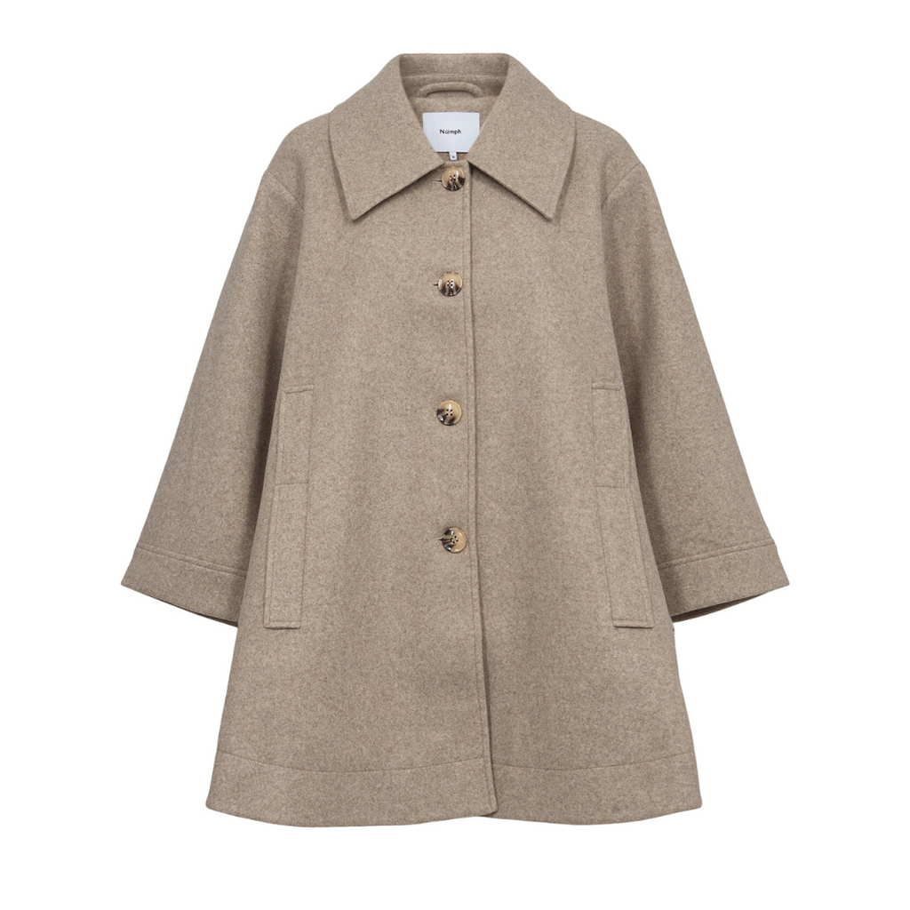 NÜMPH - FRAKKE - KIMBERLY 704394 - SESAME MELANGE