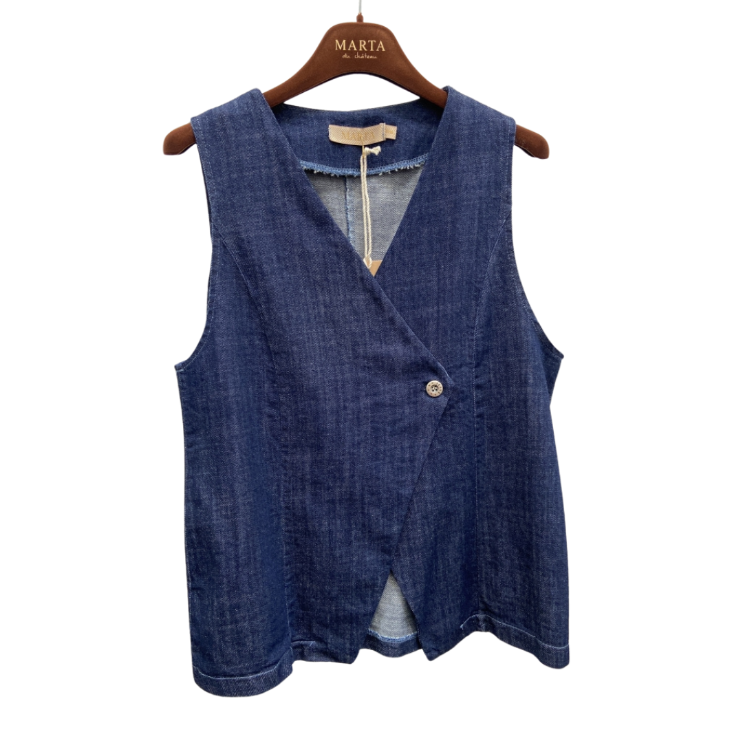MARTA DU CHATEAU - VEST - CARMILLE 86188 - DARK BLUE