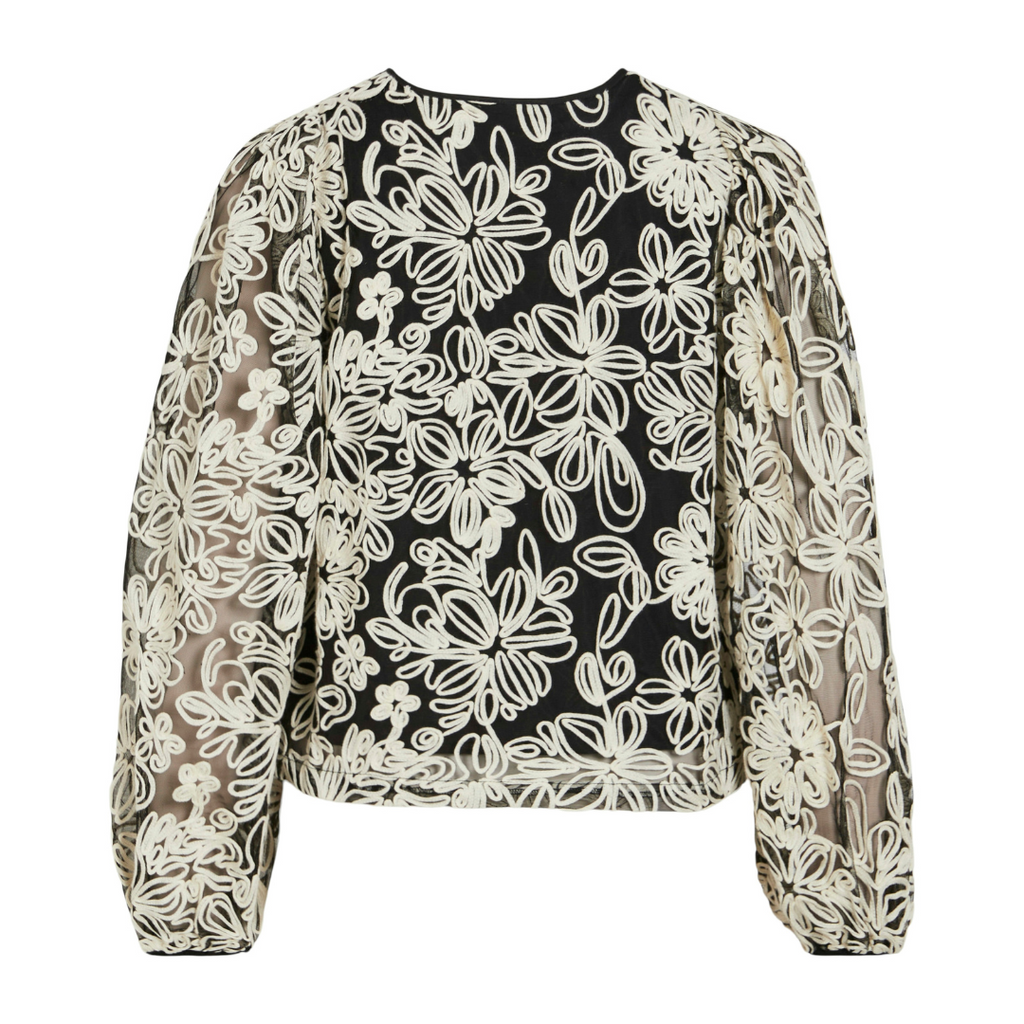 VILA ROUGE - BLUSE - KALA 14099467 - METEORITE/BIRCH PATTERN