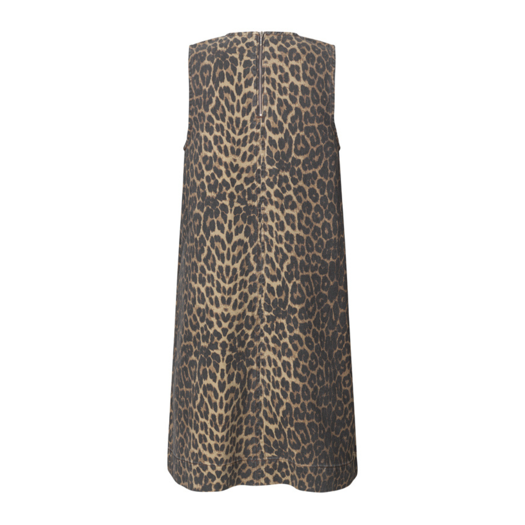 GLOBAL FUNK - DENIMKJOLE - RHIANN 73240222 - LEOPARD MIST