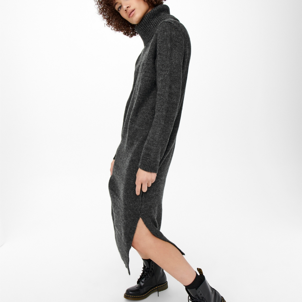 ONLY - STRIKKJOLE - BRANDIE 15214595 - DARK GREY MELANGE