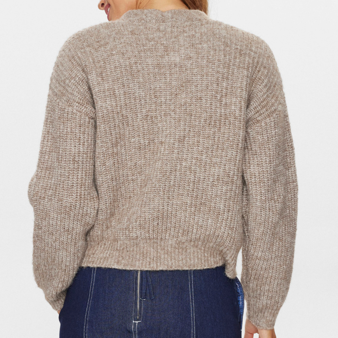 NÜMPH - CARDIGAN - ZINDI 704757 - FOSSIL MELANGE