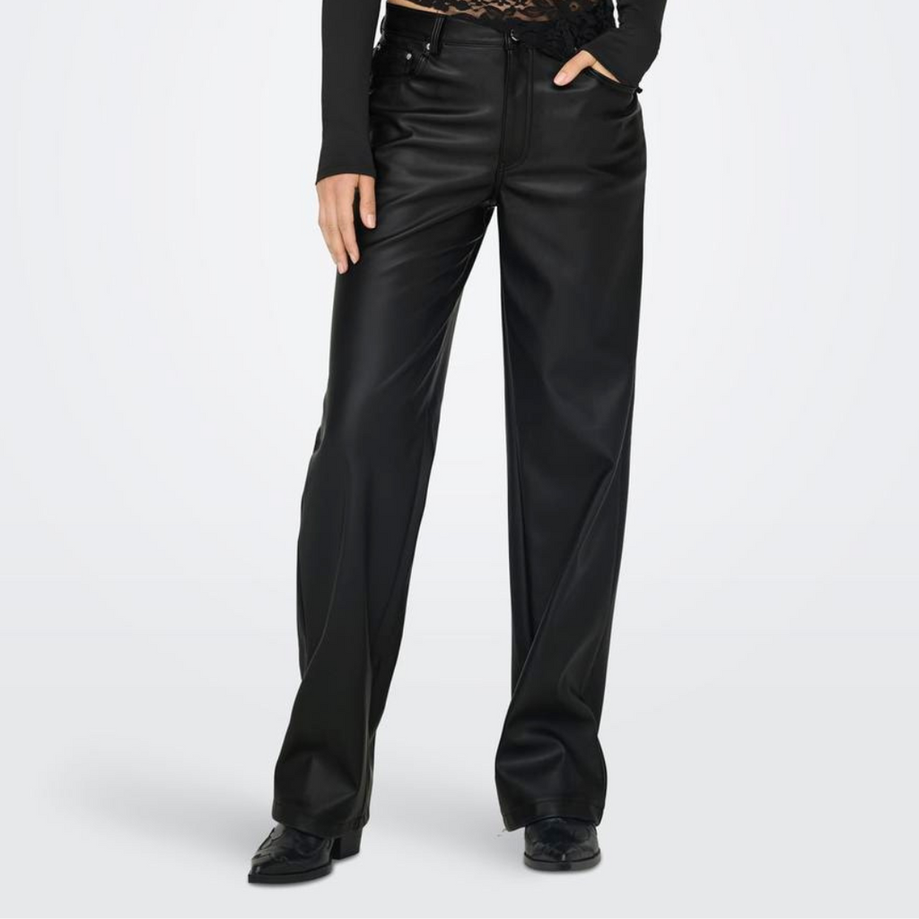 ONLY - BUKS - KIRI FAUX LEATHER 15324777 - BLACK