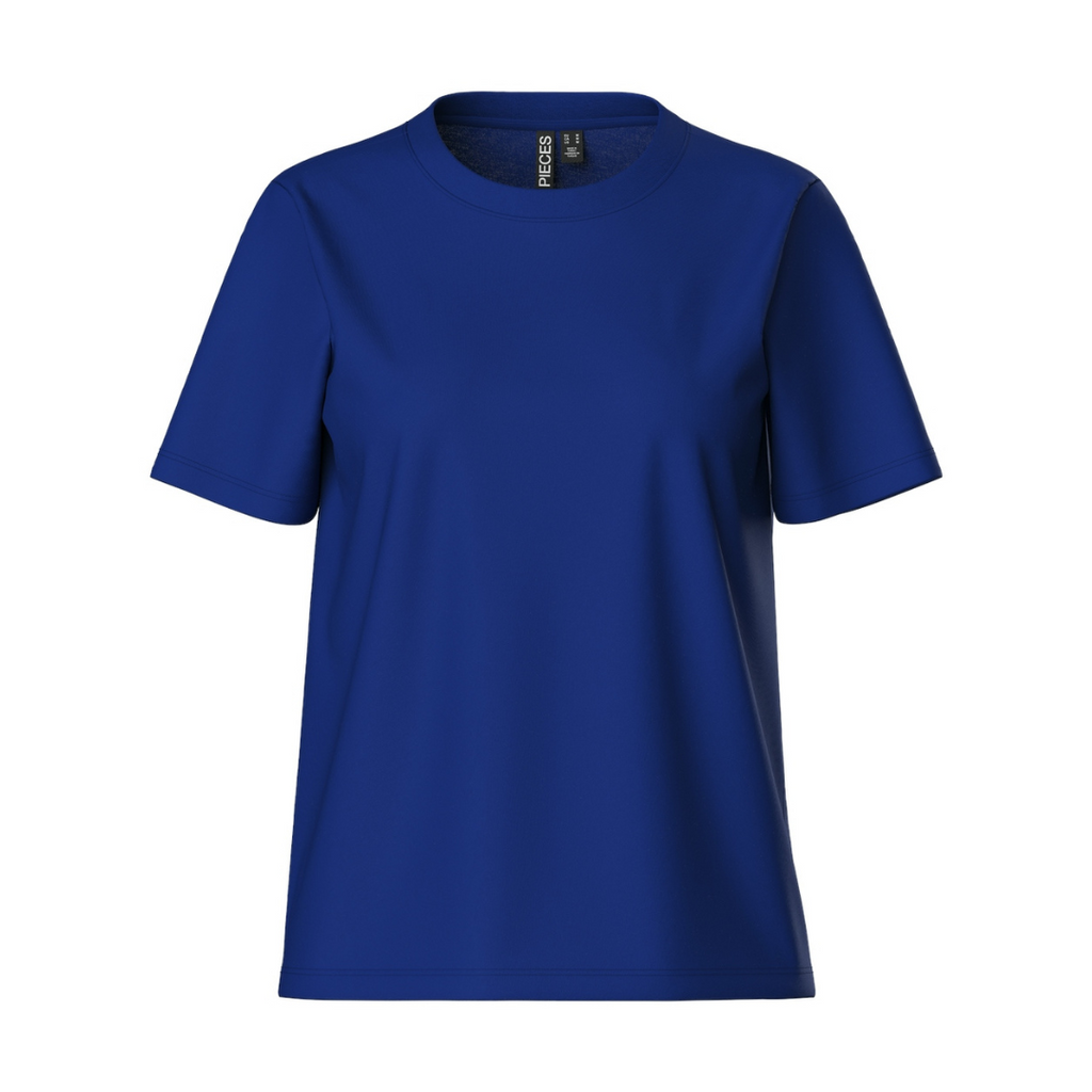 PIECES - T-SHIRT - RIA SOLID 17140802 - MAZARINE BLUE