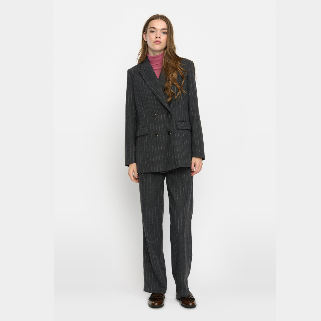 SOFT REBELS - BUKS - EMERY SR624-718 - DARK GREY MELANGE