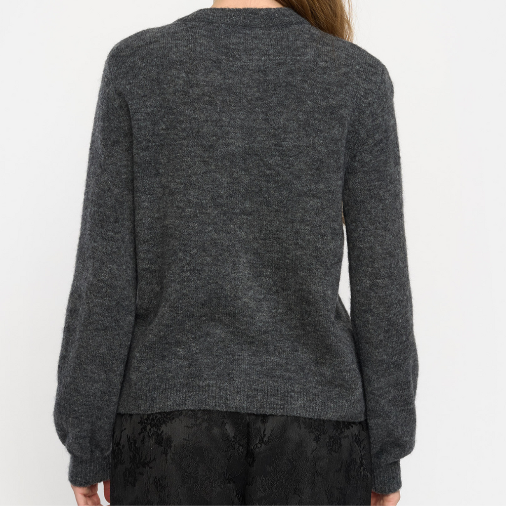SOFT REBELS - CARDIGAN - ALLISON SRX2112-200 - MEDIUM GREY MELANGE
