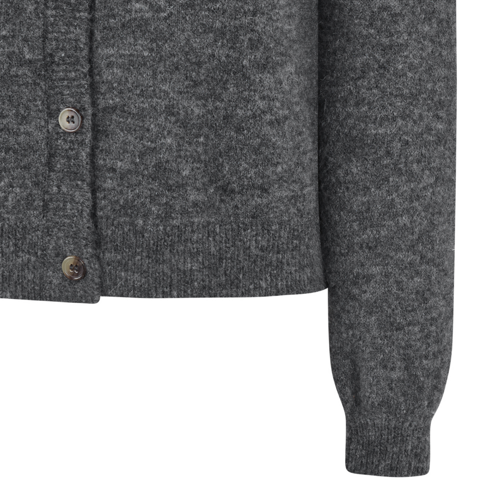 SOFT REBELS - CARDIGAN - ALLISON SRX2112-200 - MEDIUM GREY MELANGE