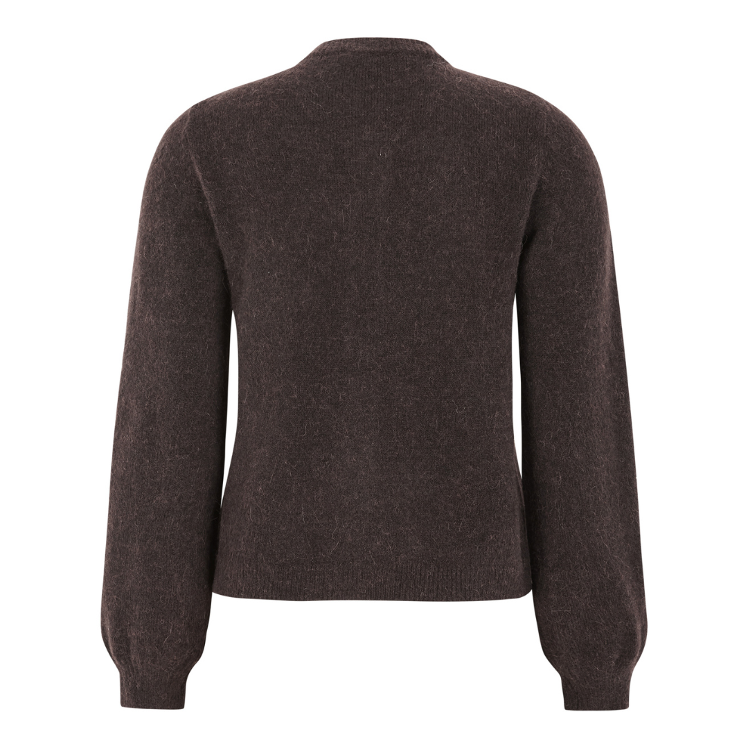 SOFT REBELS - CARDIGAN - ALLISON SRX2112-200 - CHOCOLATE PLUM MELANGE