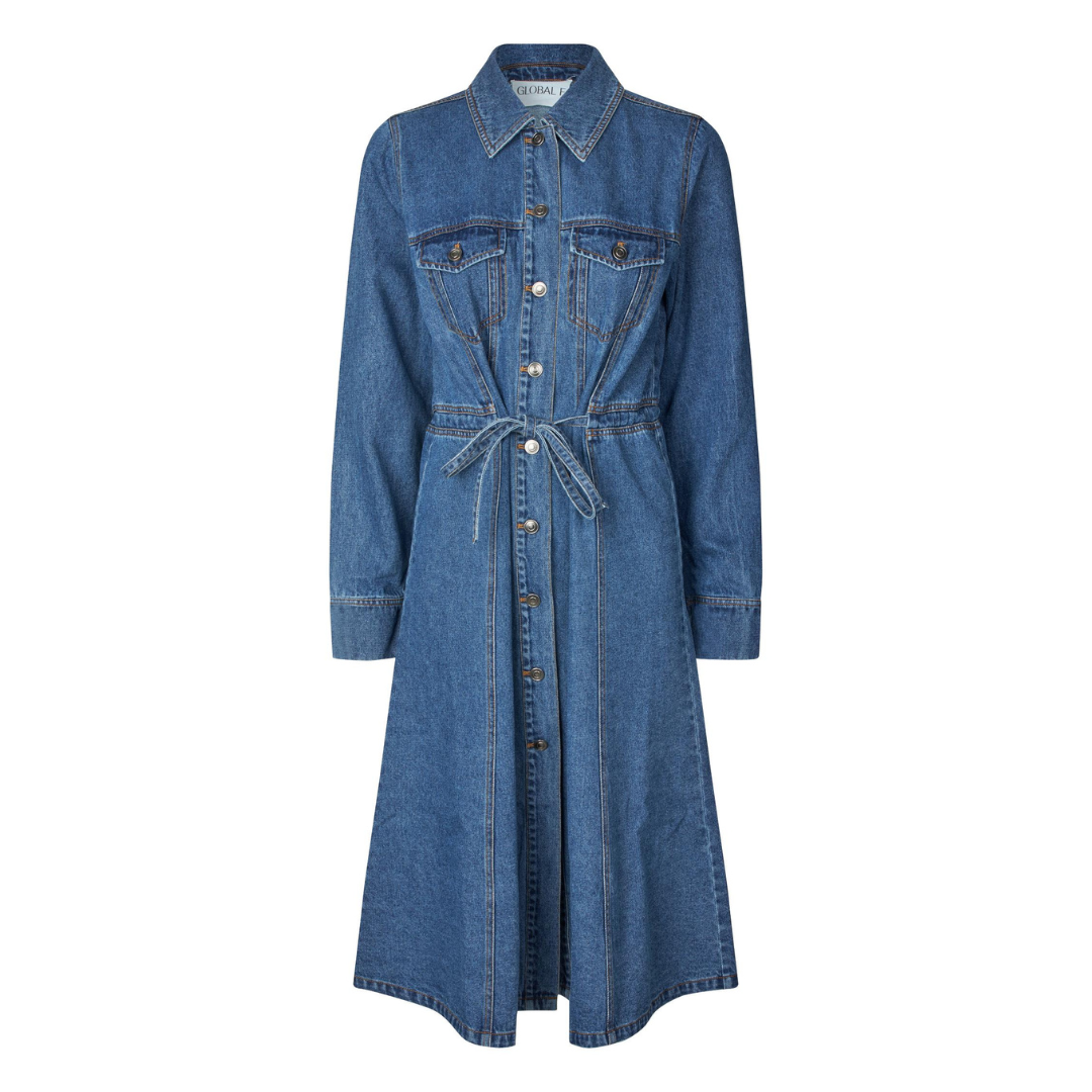 GLOBAL FUNK - DENIMKJOLE - SELENA 73660240 - DARK STONE