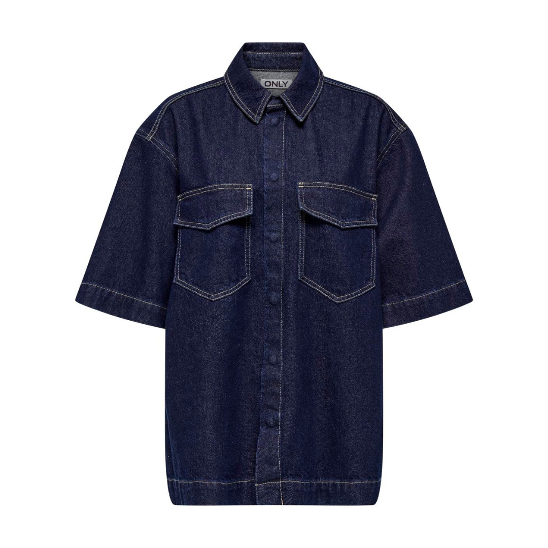 ONLY - SKJORTE - SOPHIE 15295757 - DARK BLUE DENIM