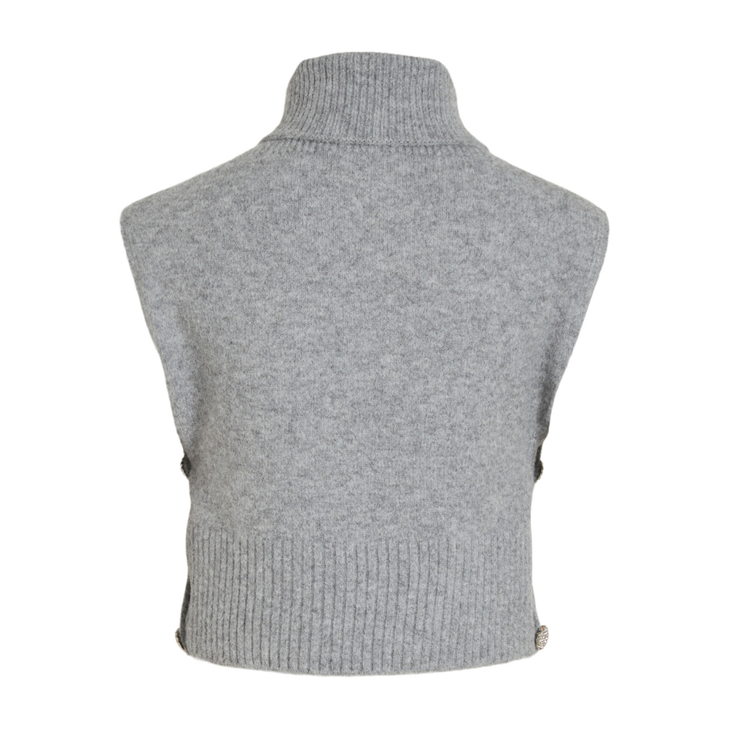 VILA - KRAVE - LYLA 14089425 - LIGHT GREY MELANGE