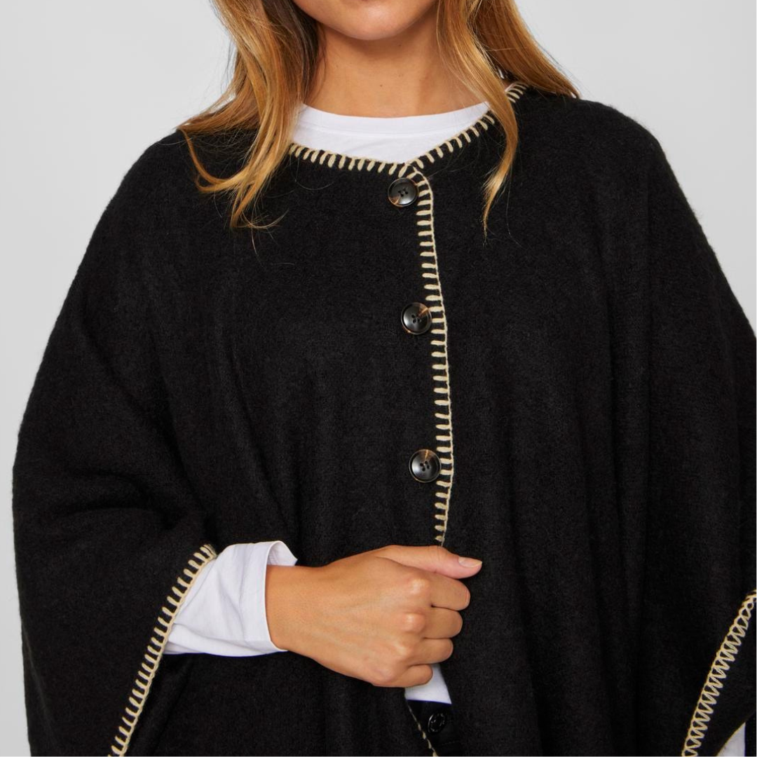 VILA - PONCHO - SANTEL 14099617 - SORT