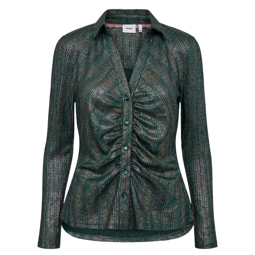 NÜMPH - SKJORTE - GINNY 704752 - CAPULET OLIVE