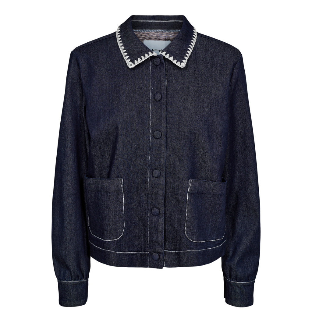 NUMPH - SKJORTE - HAVEN 705097 - DARK BLUE DENIM