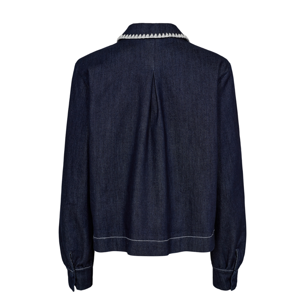NUMPH - SKJORTE - HAVEN 705097 - DARK BLUE DENIM