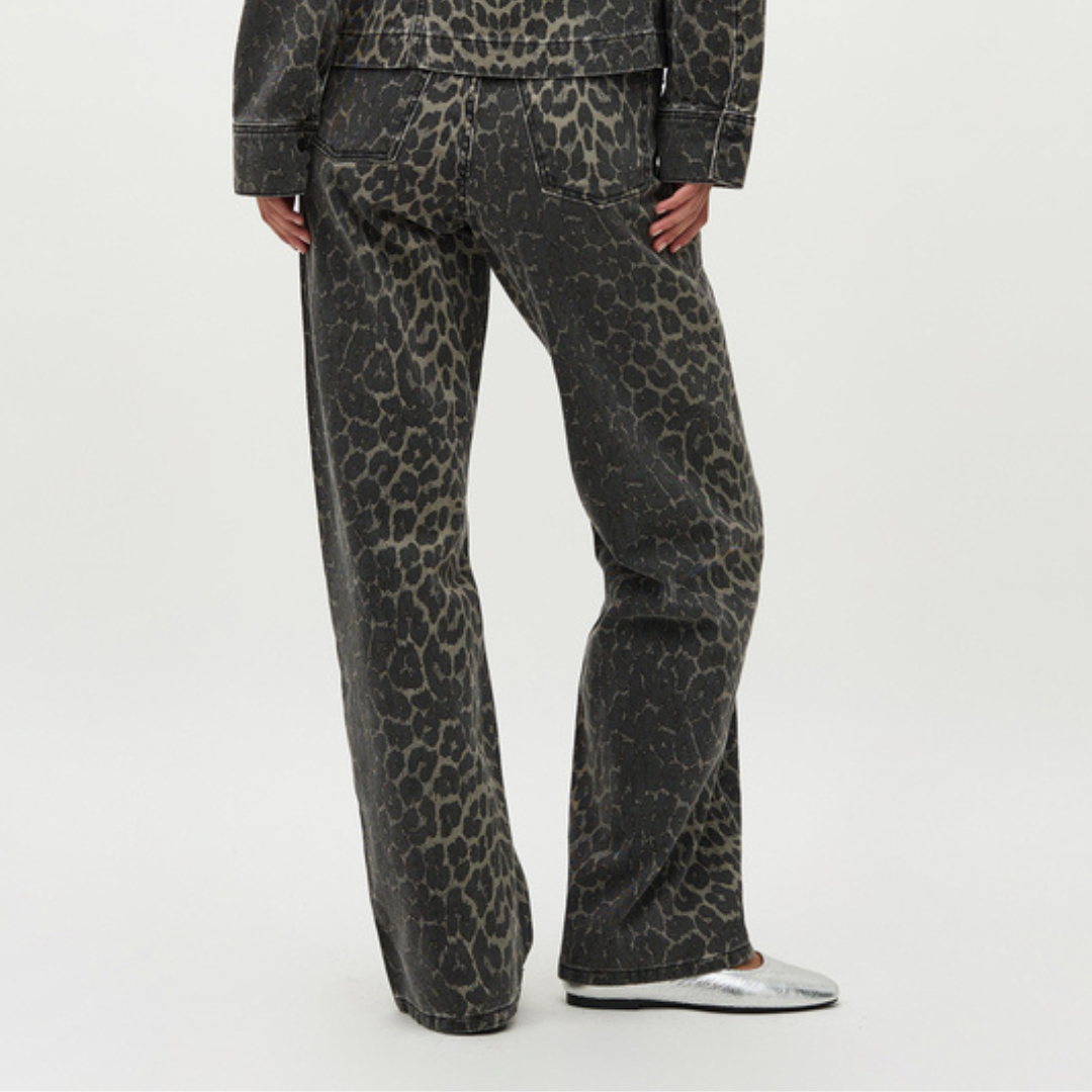 GLOBAL FUNK - JEANS - CADIAN 73249852 - DARK LEOPARD MIST
