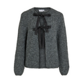 VILA - CARDIGAN - BOWS 14103180 - MEDIUM GREY MELANGE