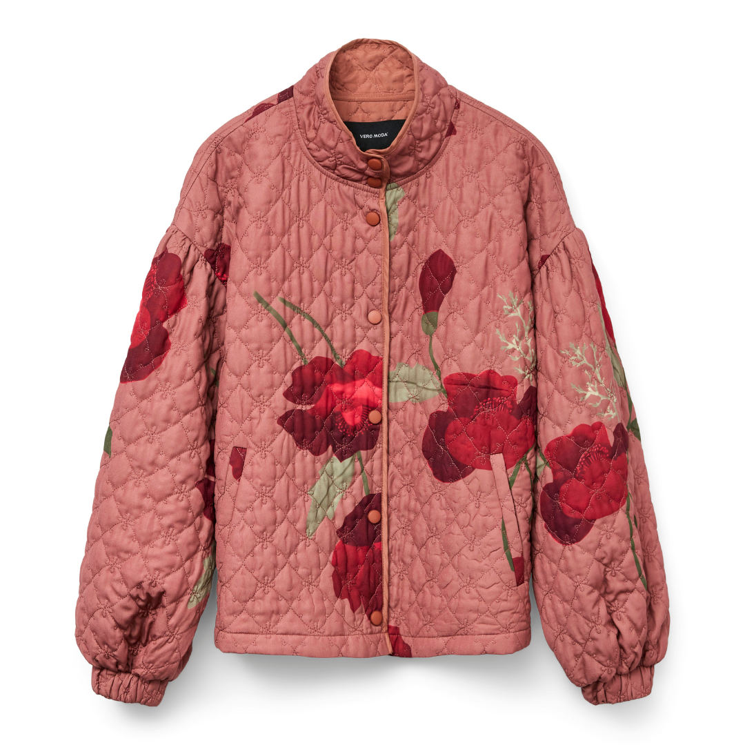 VERO MODA - BOMBERJAKKE - JANE LOLA 10330098 - WINETASTING DARK ROSE