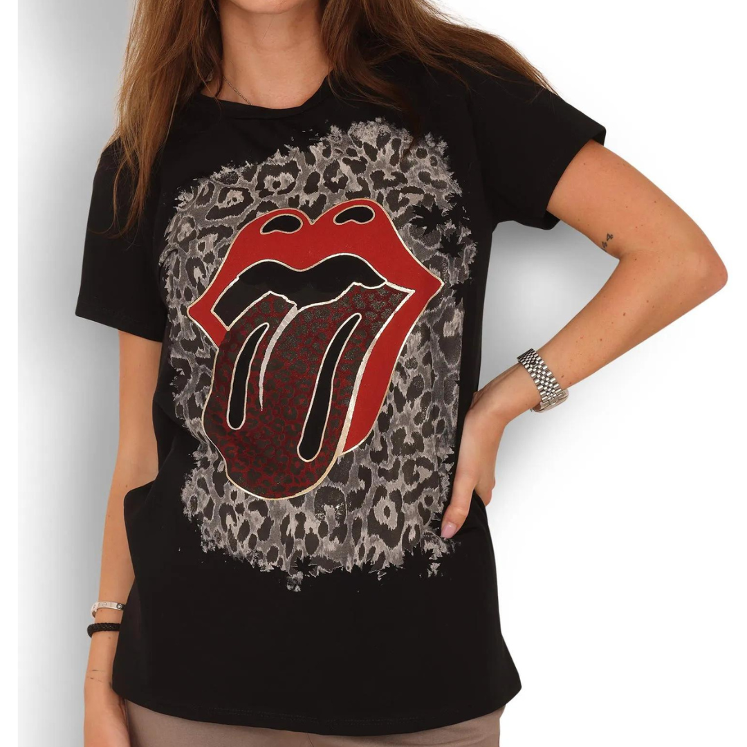 COPENHAGEN LUXE - T-SHIRT - 2710 - BLACK LIPS