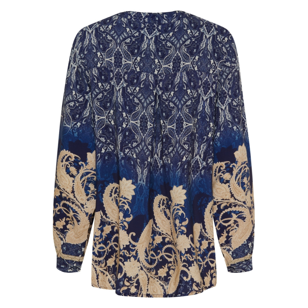 MARTA DU CHATEAU - SKJORTE - ASTRID 8128 - BLUE SCURO