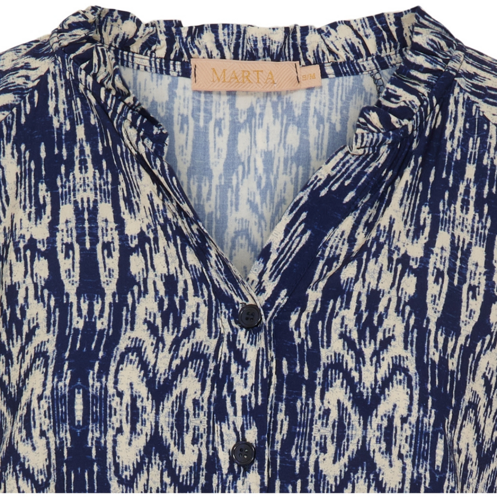 MARTA DU CHATEAU - KJOLE - MARIELA 6449 - LEO BLUE SCURO