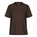 PIECES - T-SHIRT - RIA SOLID 17140802 - CHICORY COFFEE