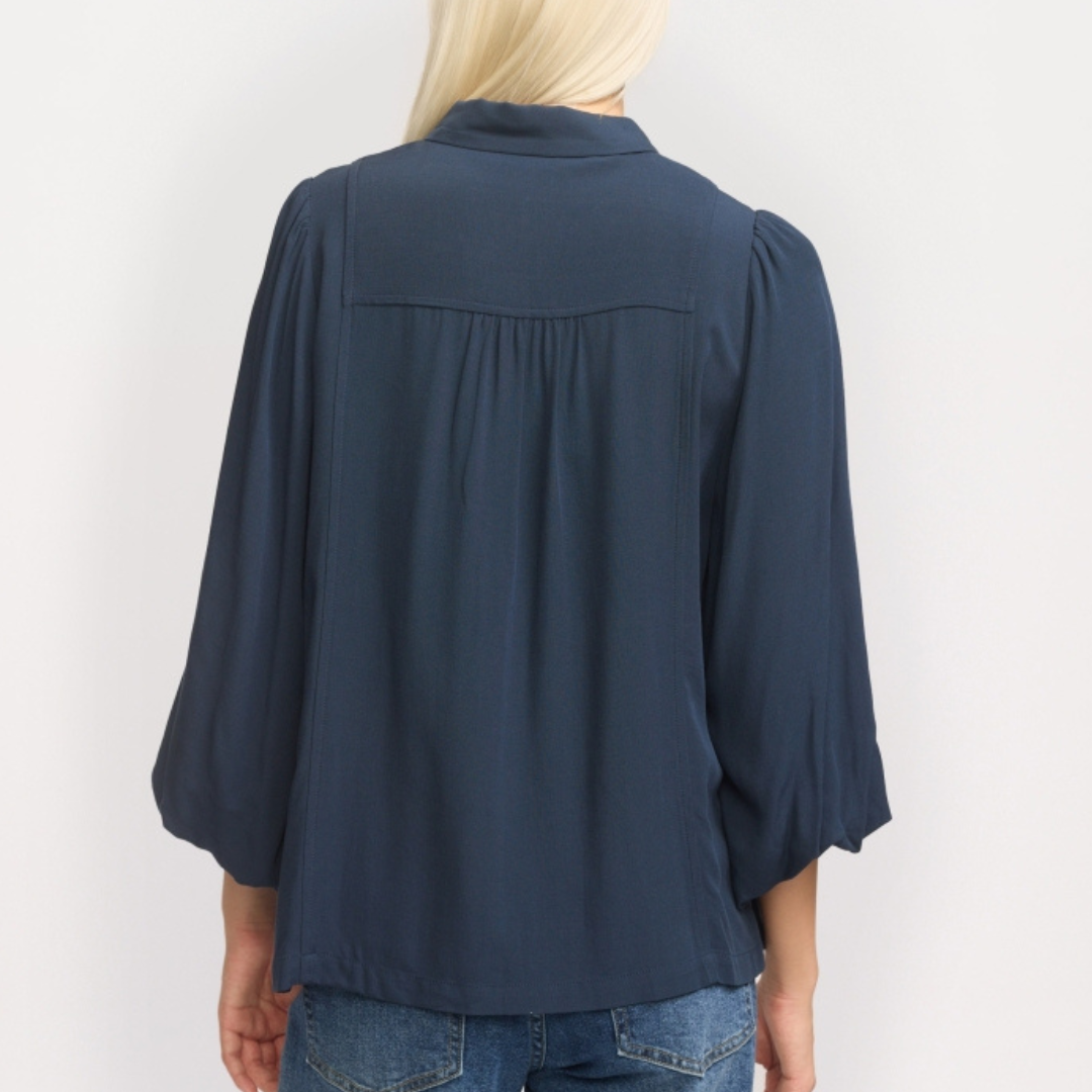 SOFT REBELS - SKJORTE - ELEANOR SR125-701 - TOTAL ECLIPSE