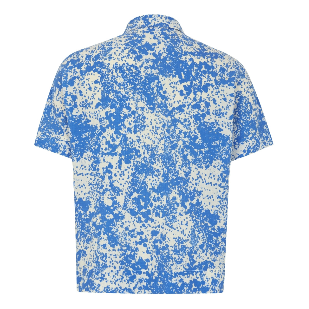 SOFT REBELS - SKJORTE - ELEANOR FREEDOM SR125-702 - MICROSCOPE PRINT ULTRAMARINE