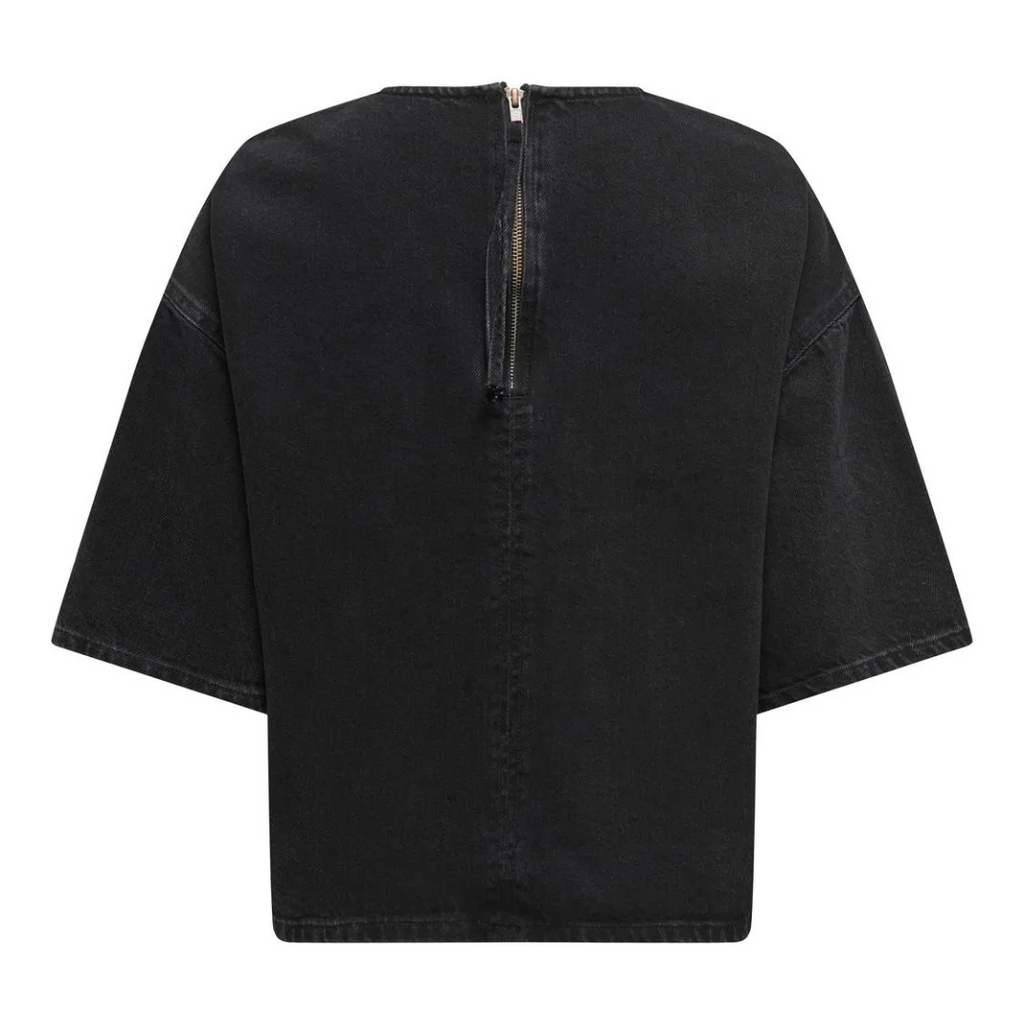 ONLY - DENIM T-SHIRT - BARBARA 15341342 - WASHED BLACK
