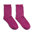 PIECES - STRØMPE - SEBBY 17078534 - FESTIVAL FUCHSIA TONED LUREX