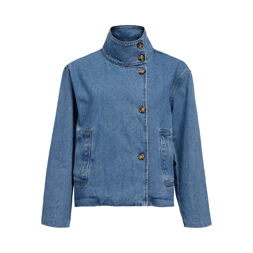 OBJECT - JAKKE - TILLA GRO 23046378 - MEDIUM BLUE DENIM