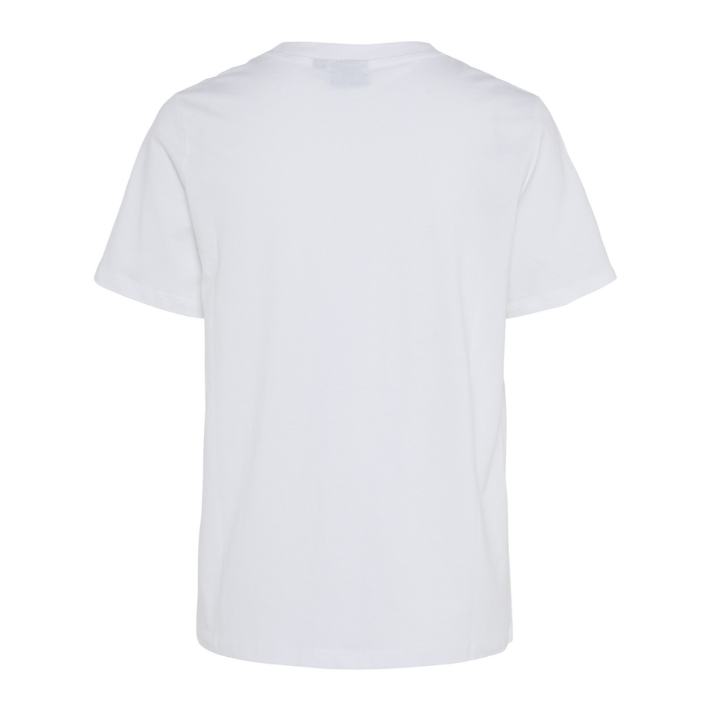 PIECES - T-SHIRT - SCARLETT 17155374 - BRIGHT WHITE/LOVERS CLUB HEART