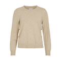 VILA - STRIK - RIL BUTTON 14104631 - NATURAL MELANGE